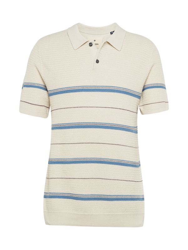 JACK & JONES JACK & JONES Пуловер 'ALLAN'  бежово / синьо / черно
