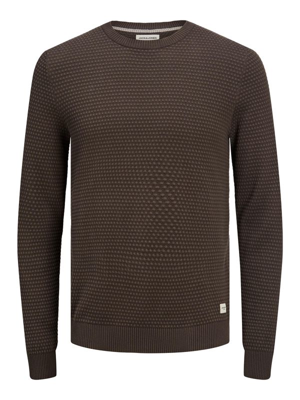 JACK & JONES JACK & JONES Пуловер 'Atlas'  тъмнокафяво