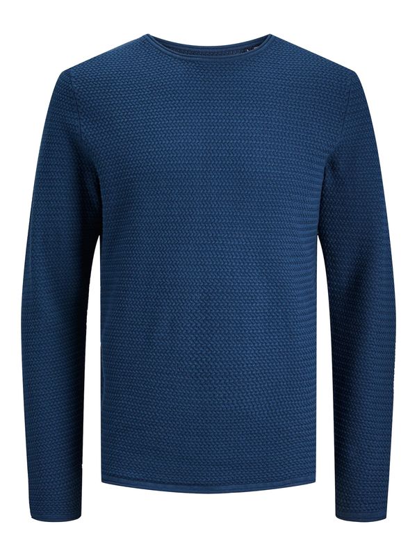 JACK & JONES JACK & JONES Пуловер 'BLUMIGUEL'  тъмносиньо