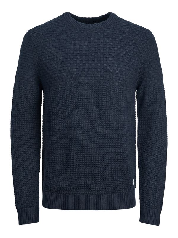 JACK & JONES JACK & JONES Пуловер 'BRADLEY'  нейви синьо