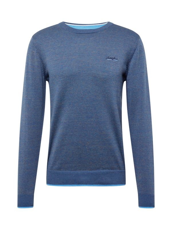 JACK & JONES JACK & JONES Пуловер 'BRANDY'  опушено синьо