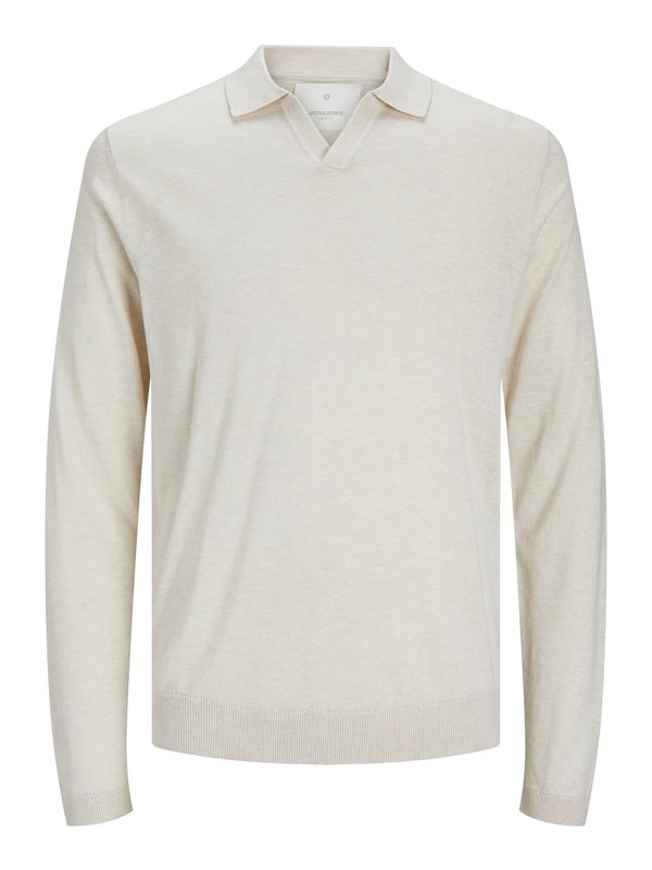 JACK & JONES JACK & JONES Пуловер 'Cigor'  мръсно бяло