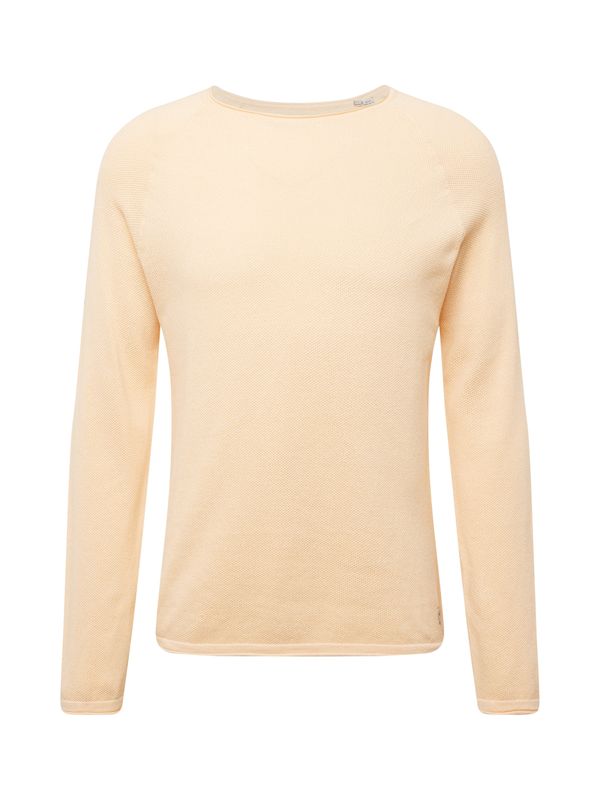 JACK & JONES JACK & JONES Пуловер 'Hill'  бежово / кайсия / черно