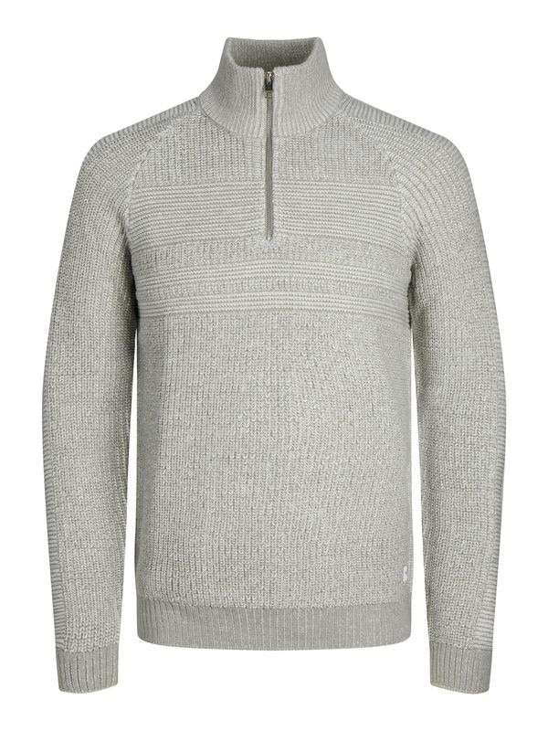 JACK & JONES JACK & JONES Пуловер 'POWER'  сив меланж