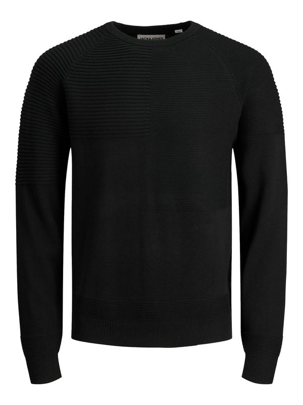 JACK & JONES JACK & JONES Пуловер 'Seth'  черно