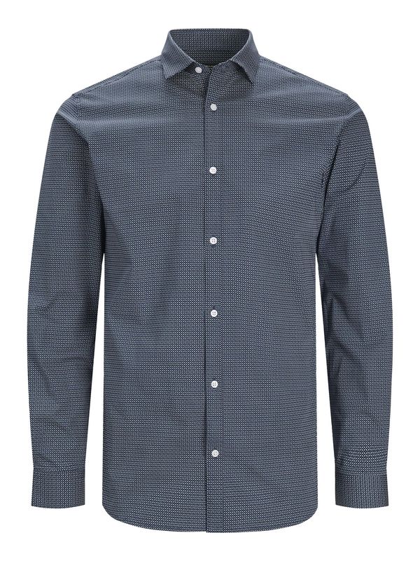 JACK & JONES JACK & JONES Риза 'Blackpool'  нейви синьо / бяло