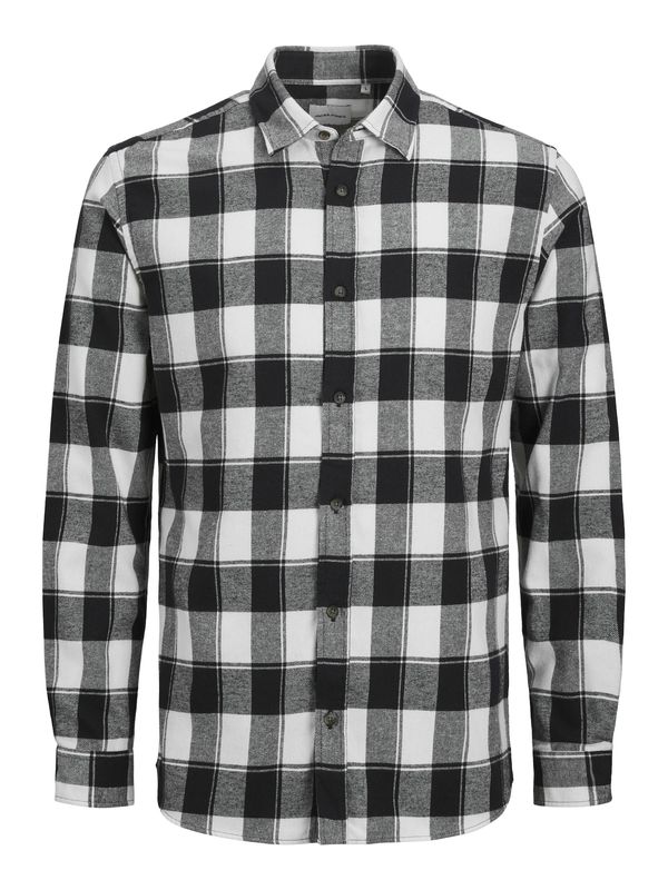 JACK & JONES JACK & JONES Риза ' BUFFALO'  черно / бяло