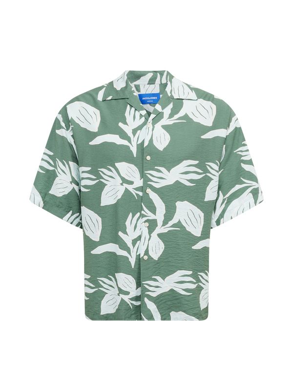 JACK & JONES JACK & JONES Риза 'EASTER'  светлосиньо / нефритено зелено / бяло
