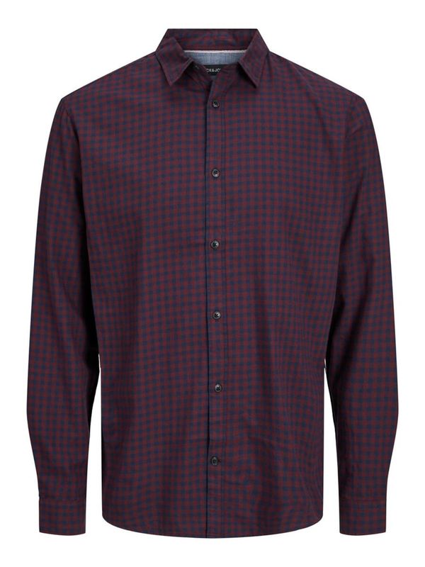 JACK & JONES JACK & JONES Риза 'Gingham'  нейви синьо / алено