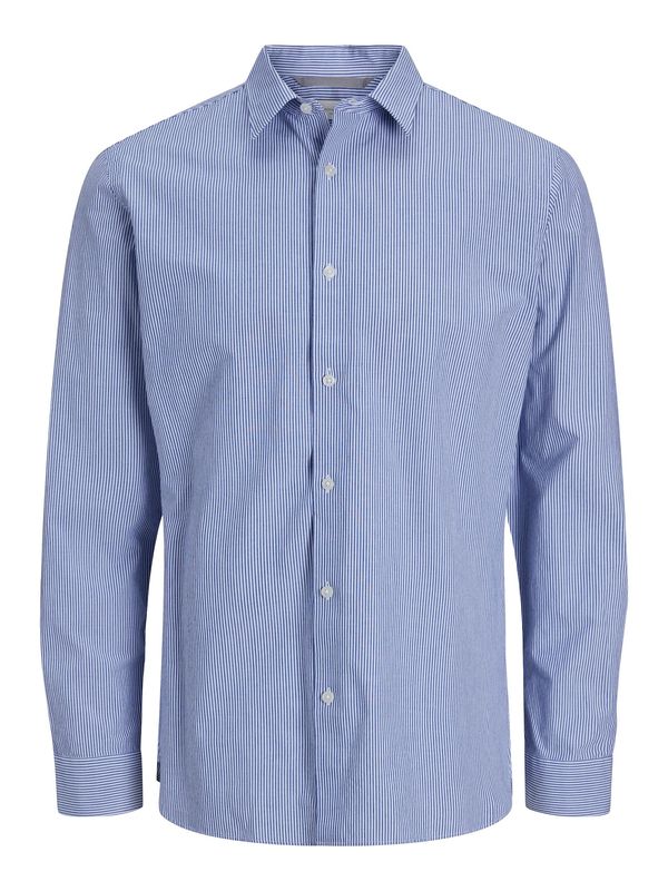 JACK & JONES JACK & JONES Риза 'LAYNE'  синьо / бяло