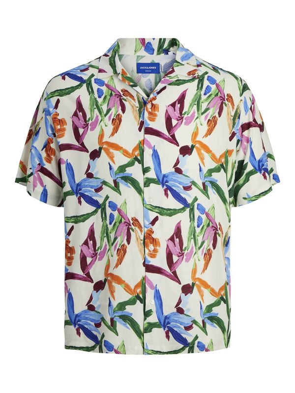 JACK & JONES JACK & JONES Риза 'LUKE'  кремаво / синьо / зелено / оранжево