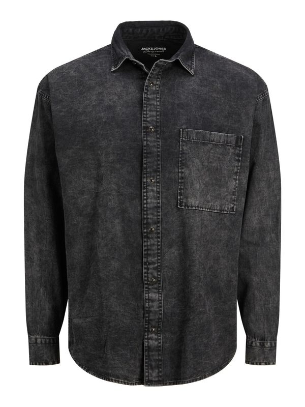 JACK & JONES JACK & JONES Риза 'OWEN'  антрацитно черно