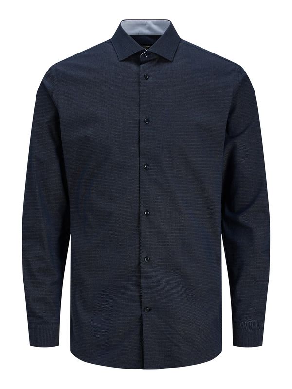 JACK & JONES JACK & JONES Риза 'Parker'  нейви синьо / сиво