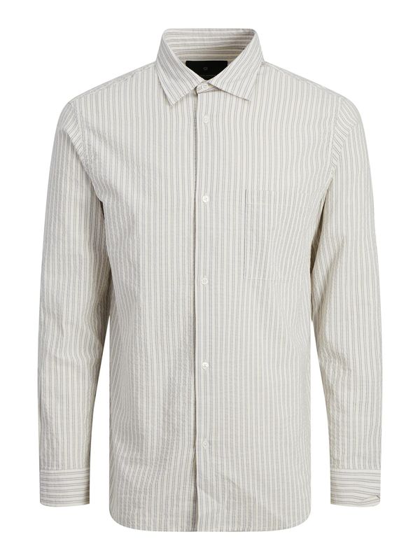 JACK & JONES JACK & JONES Риза 'PHOENIX'  тъмносиво / бяло