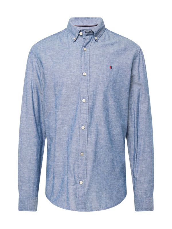 JACK & JONES JACK & JONES Риза 'SUMMER SHIELD'  нейви синьо / синьо меланж / червено / бяло