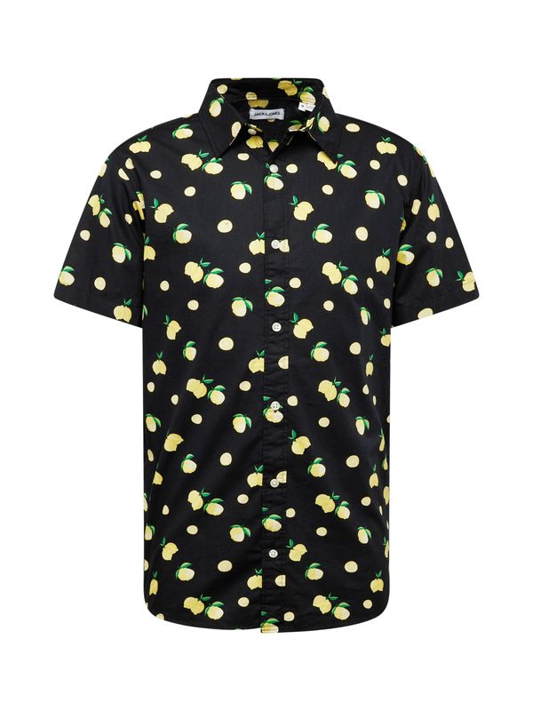 JACK & JONES JACK & JONES Риза 'SUNSHADE'  жълто / зелено / черно / бяло
