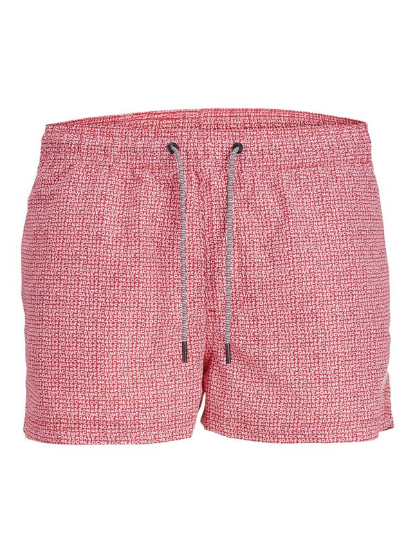 JACK & JONES JACK & JONES Шорти за плуване 'BORA BORA'  червено / бяло