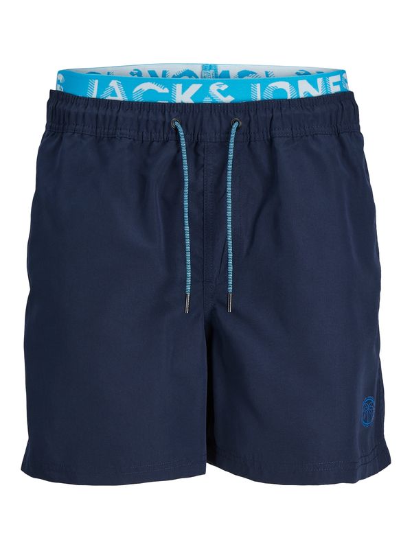 JACK & JONES JACK & JONES Шорти за плуване 'FIJI'  нейви синьо / небесносиньо / бяло