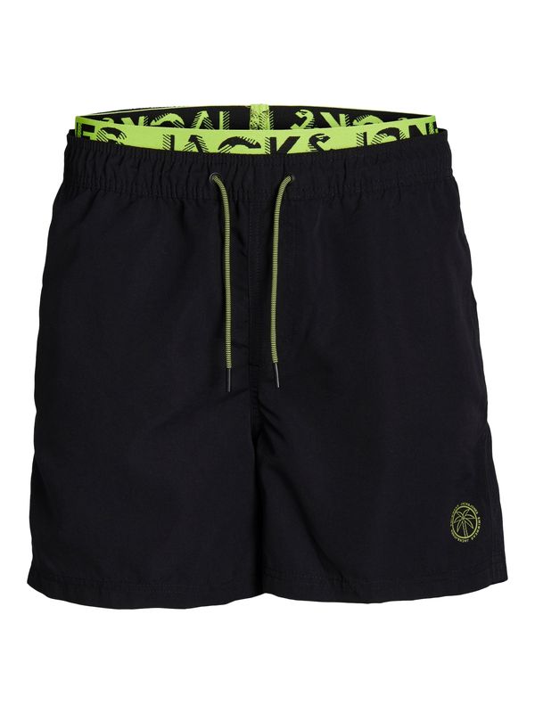 JACK & JONES JACK & JONES Шорти за плуване 'FIJI'  неоново жълто / черно