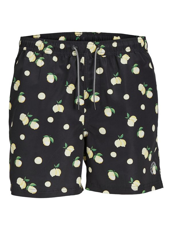 JACK & JONES JACK & JONES Шорти за плуване 'FIJI'  пастелно жълто / светложълто / зелено / черно