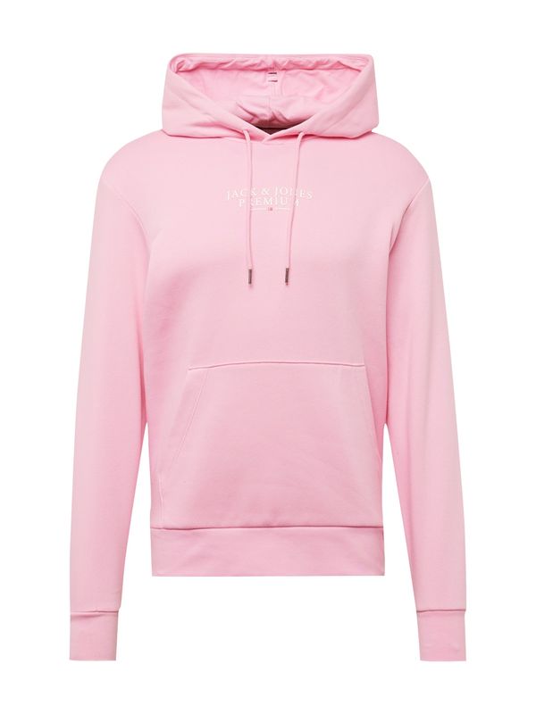 JACK & JONES JACK & JONES Суичър 'BLUARCHIE'  бледорозово / бяло