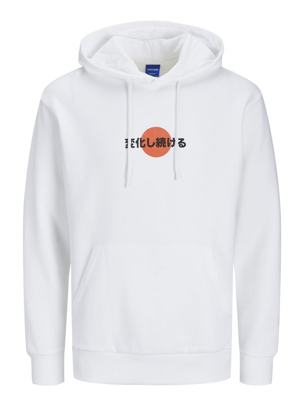 JACK & JONES JACK & JONES Суичър 'BRADLEY'  нейви синьо / светлосиньо / оранжево / мръсно бяло