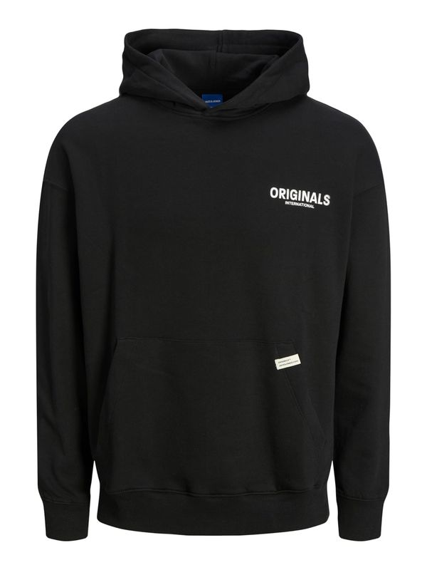 JACK & JONES JACK & JONES Суичър  черно / бяло