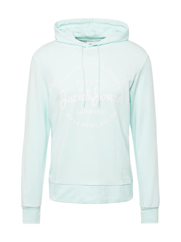 JACK & JONES JACK & JONES Суичър 'FOREST'  тюркоазен / бяло
