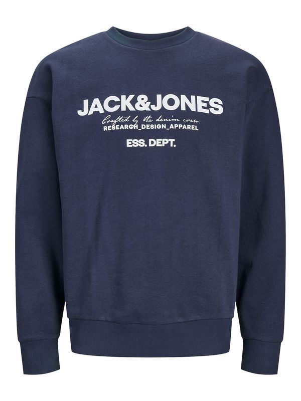 JACK & JONES JACK & JONES Суичър 'Gale'  нейви синьо / бяло