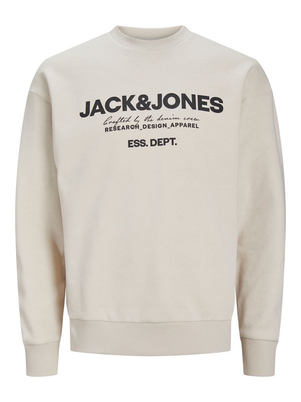 JACK & JONES JACK & JONES Суичър 'Gale'  светлобежово / черно