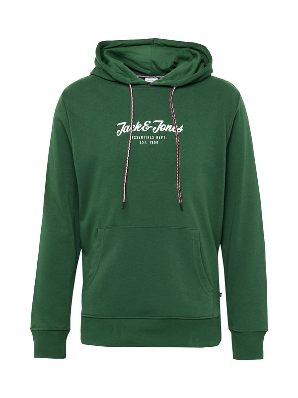 JACK & JONES JACK & JONES Суичър 'HENRY'  тъмнозелено / червено / черно / бяло
