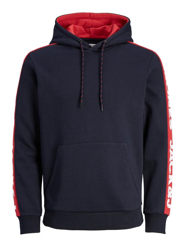JACK & JONES JACK & JONES Суичър 'Huncho'  нейви синьо / червено / бяло