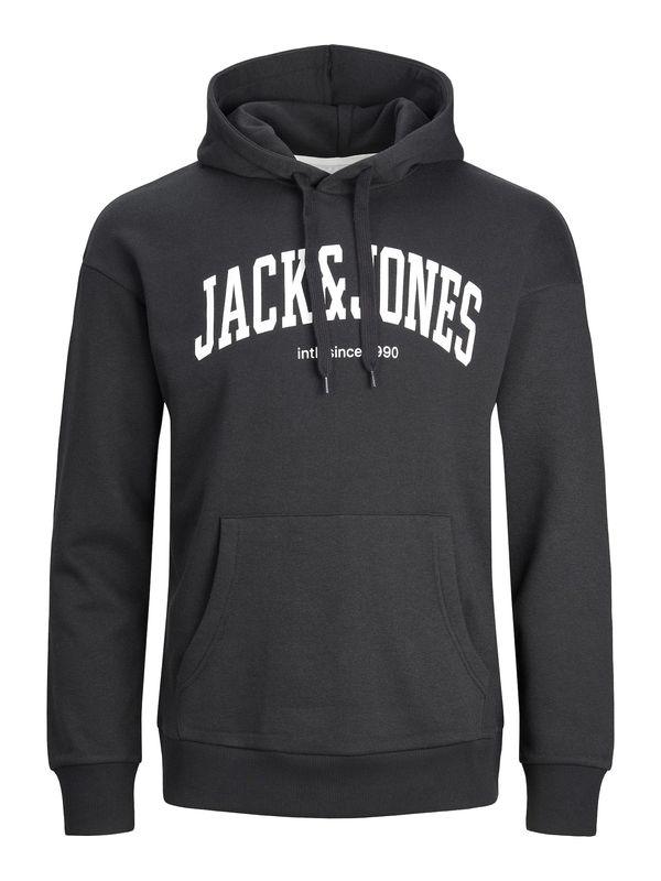 JACK & JONES JACK & JONES Суичър 'Josh'  черно / бяло