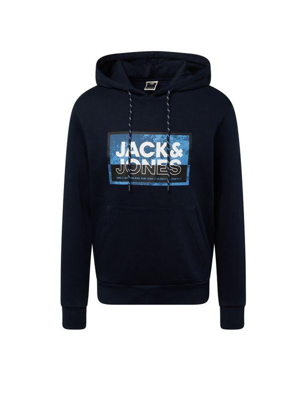 JACK & JONES JACK & JONES Суичър 'LOGAN'  бежово / синьо / нощно синьо / бяло