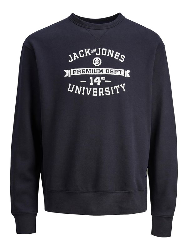 JACK & JONES JACK & JONES Суичър  нейви синьо / бяло