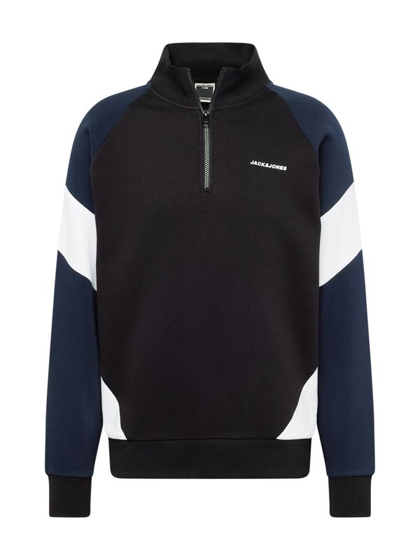 JACK & JONES JACK & JONES Суичър 'PARKER'  нейви синьо / черно / бяло
