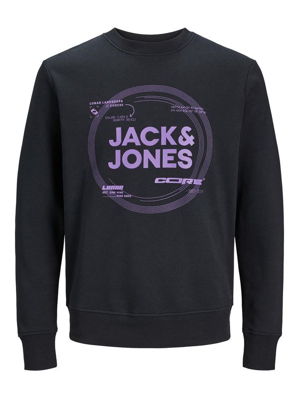 JACK & JONES JACK & JONES Суичър 'PILOU'  лилав / черно