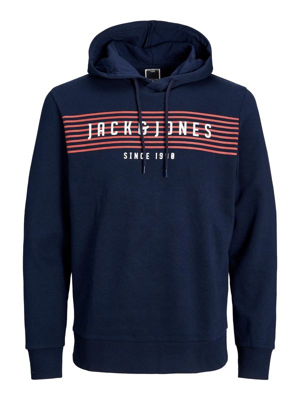 JACK & JONES JACK & JONES Суичър 'PLANET'  нейви синьо / червено / бяло