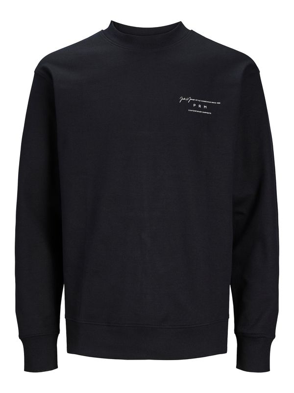 JACK & JONES JACK & JONES Суичър 'SANCHEZ'  черно / бяло