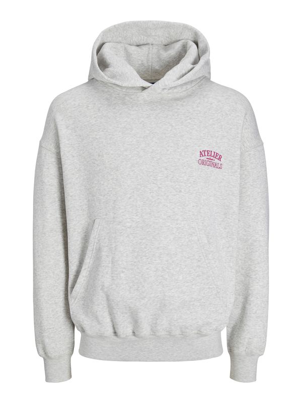 JACK & JONES JACK & JONES Суичър 'Santorini'  тъмнорозово / бял меланж