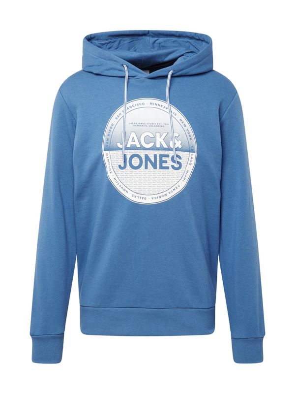 JACK & JONES JACK & JONES Суичър  синьо / бяло