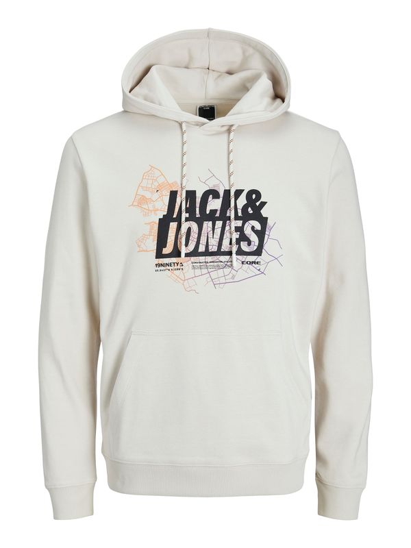 JACK & JONES JACK & JONES Суичър  сиво-бежово / лилав / оранжево / черно