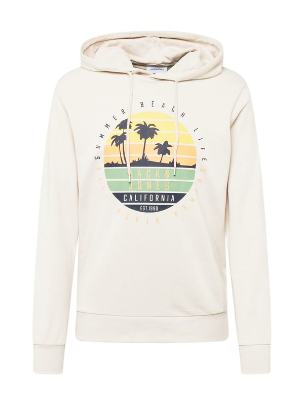 JACK & JONES JACK & JONES Суичър 'SUMMER VIBE'  бежово / жълто / оранжево / черно