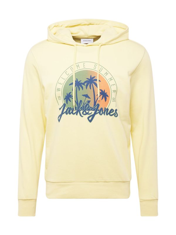 JACK & JONES JACK & JONES Суичър 'SUMMER VIBE'  морскосиньо / жълто / маслина / светлооранжево