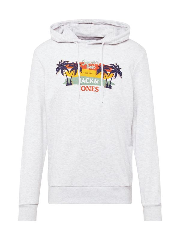 JACK & JONES JACK & JONES Суичър 'SUMMER VIBE'  нейви синьо / жълто / оранжево / бяло
