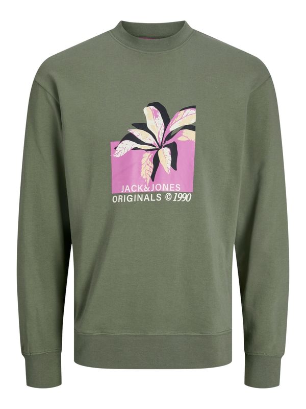 JACK & JONES JACK & JONES Суичър 'TAMPA'  светложълто / нефритено зелено / орхидея / бяло
