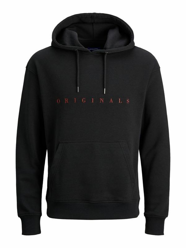 JACK & JONES JACK & JONES Суичър  тъмночервено / черно