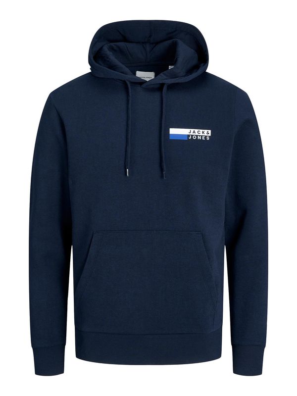 JACK & JONES JACK & JONES Суичър  тъмносиньо / бяло