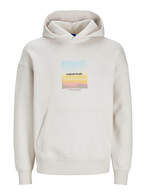 JACK & JONES JACK & JONES Суичър 'VESTERBRO AQUA'  слонова кост / светлосиньо / оранжево / черно