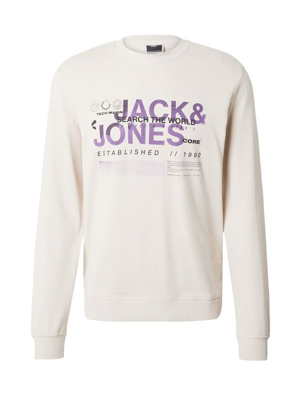 JACK & JONES JACK & JONES Суичър 'WATER'  сиво / тъмнолилаво / черно